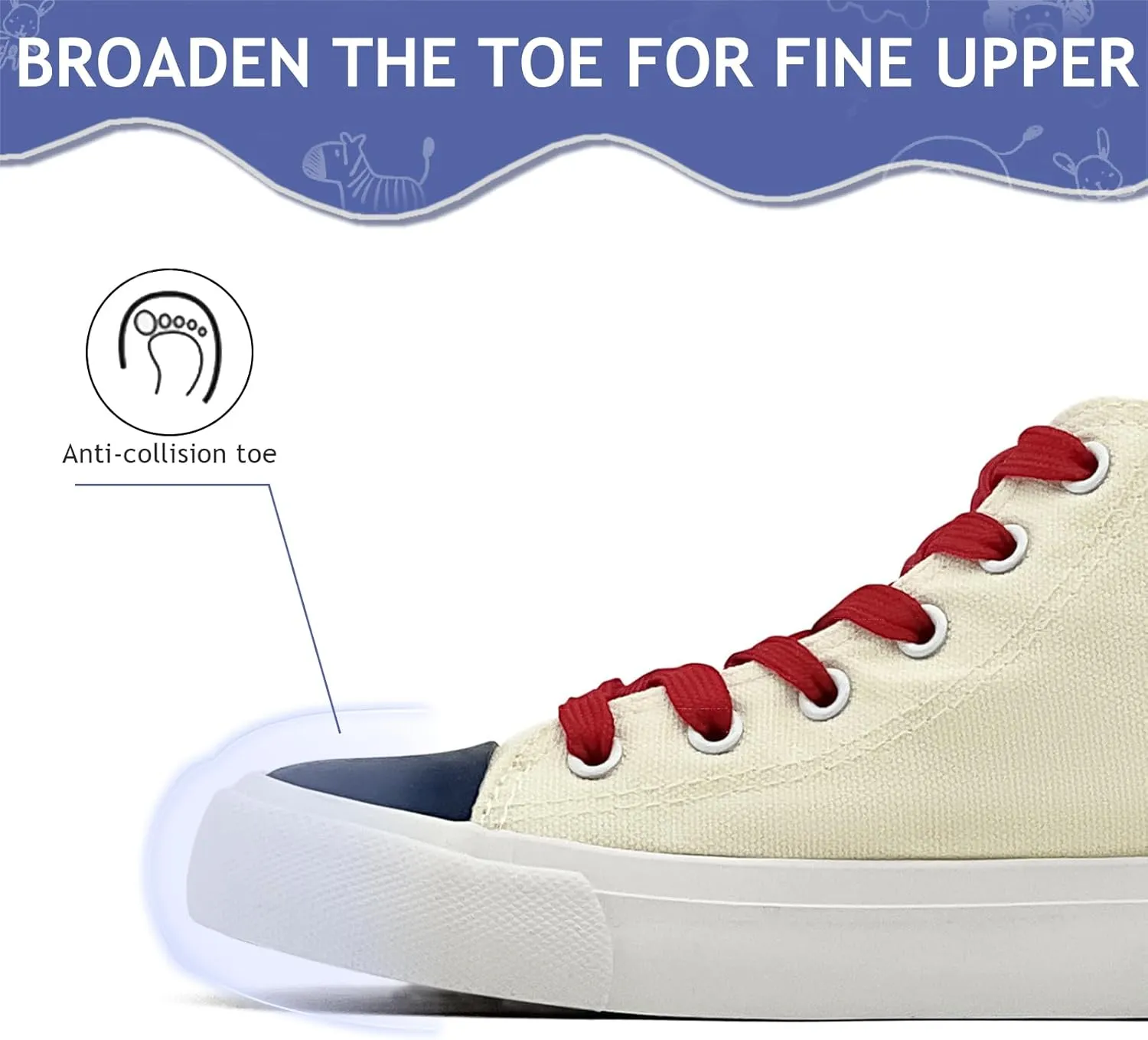 Toddler Sneakers for Girls Boys High Top Kids Lace Up Canvas Fashion Shoes Comfortable Classic Casual Running Walking Shoe