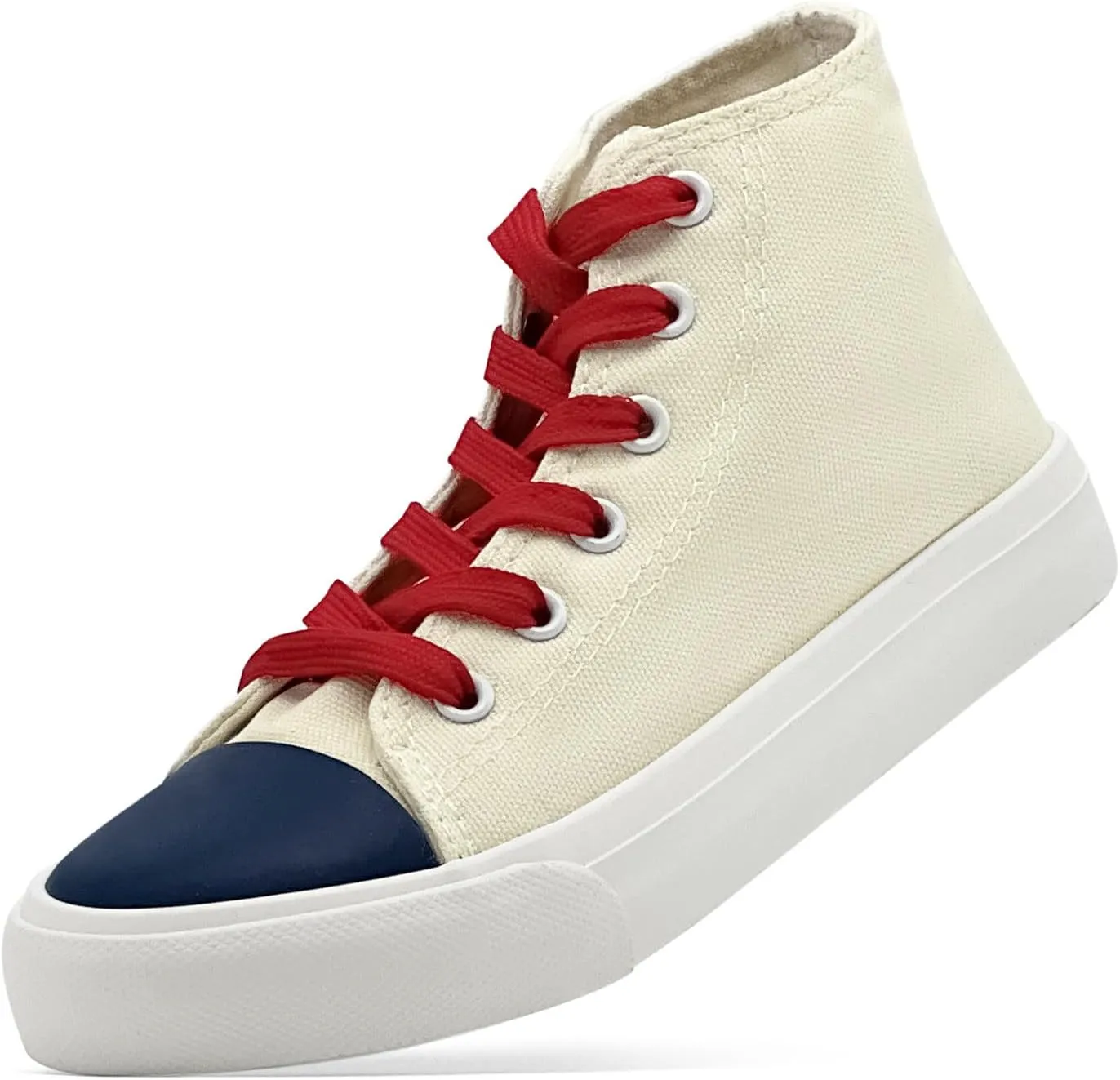 Toddler Sneakers for Girls Boys High Top Kids Lace Up Canvas Fashion Shoes Comfortable Classic Casual Running Walking Shoe