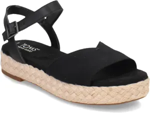 TOMS Womens Abby Platform Espadrille Casual Sandals Casual Low Heel 1-2" - Off White