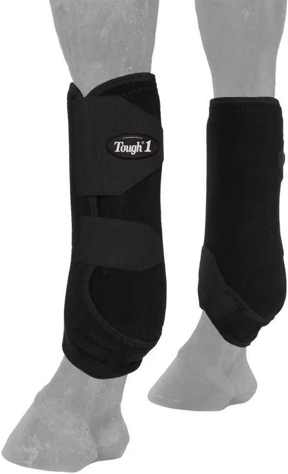 Tough 1 Vented Sport Boots Rear S Black