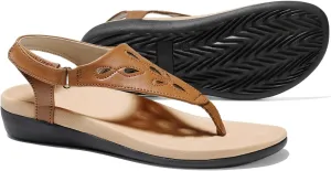 UTENAG Womens Arch Support Sandals Orthotic Thong Flip Flops