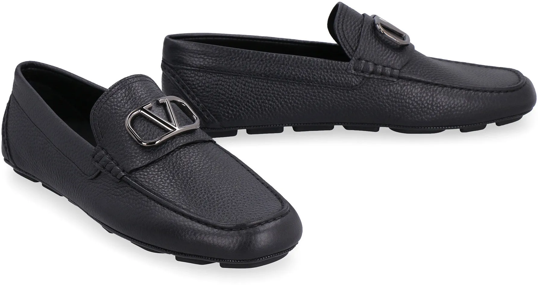 Valentino Garavani - Driver VLogo Signature leather loafers