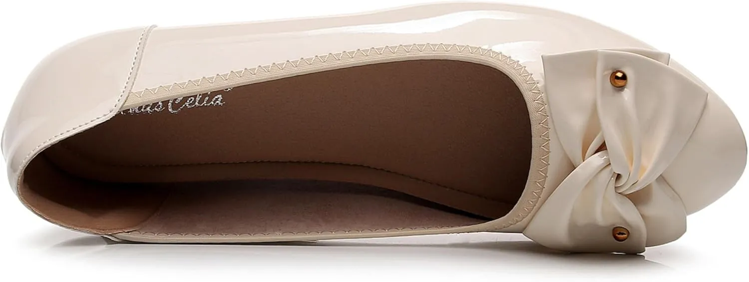 VenusCelia Women's Bows Dance Flats Shoes