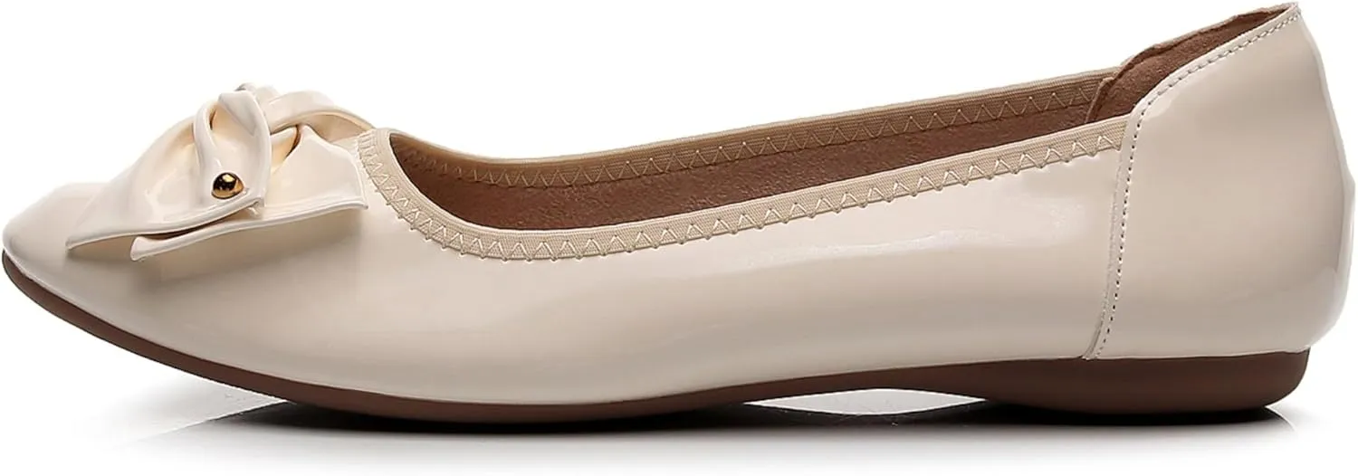 VenusCelia Women's Bows Dance Flats Shoes