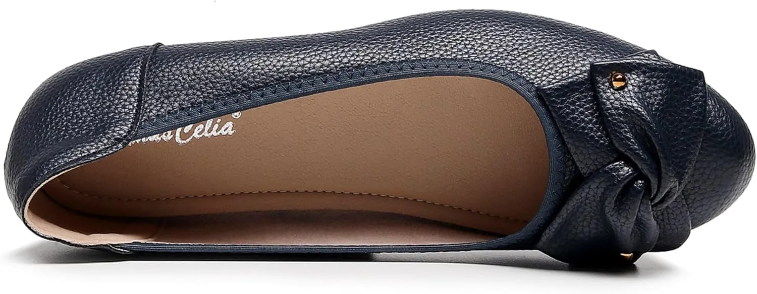 VenusCelia Women's Bows Dance Flats Shoes