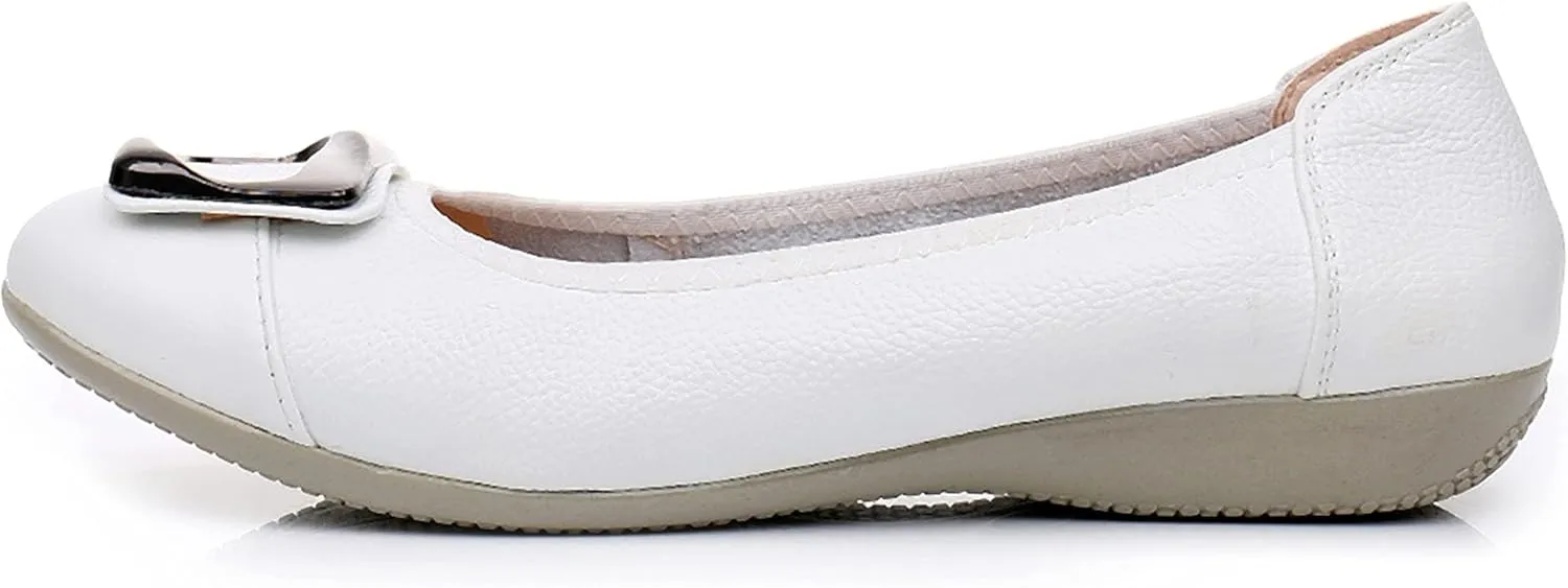 VenusCelia Women's Buckle Dance Flats Shoe