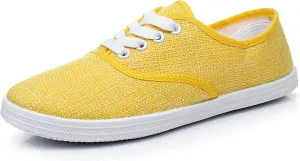 VenusCelia Women's Rainbow Lace Up Sneaker Shoes