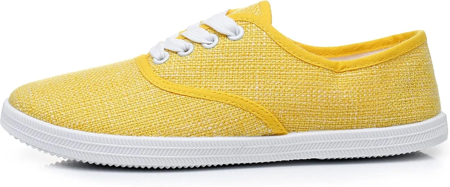 VenusCelia Women's Rainbow Lace Up Sneaker Shoes