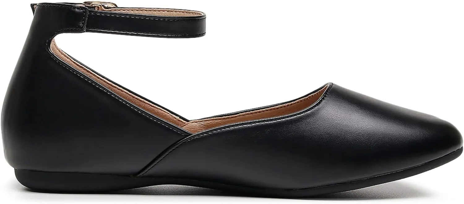 VenusCelia Women's Serenity Strap Flats Shoe