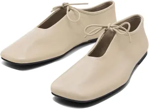 Vertundy Square Toe Ballet Flats Shoes for Women Adjustable Strap Mary Jane Flats