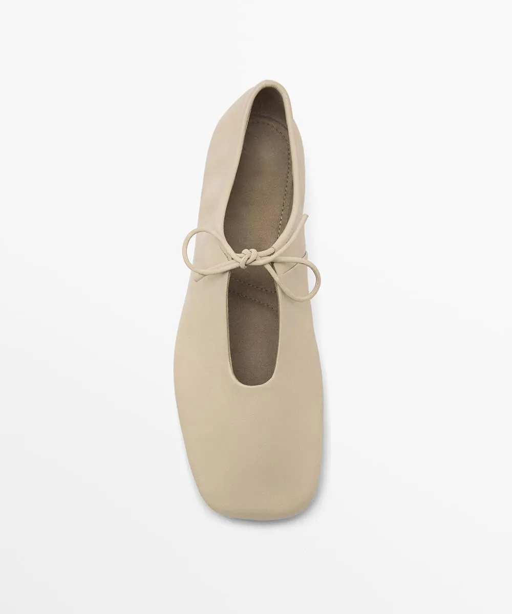 Vertundy Square Toe Ballet Flats Shoes for Women Adjustable Strap Mary Jane Flats