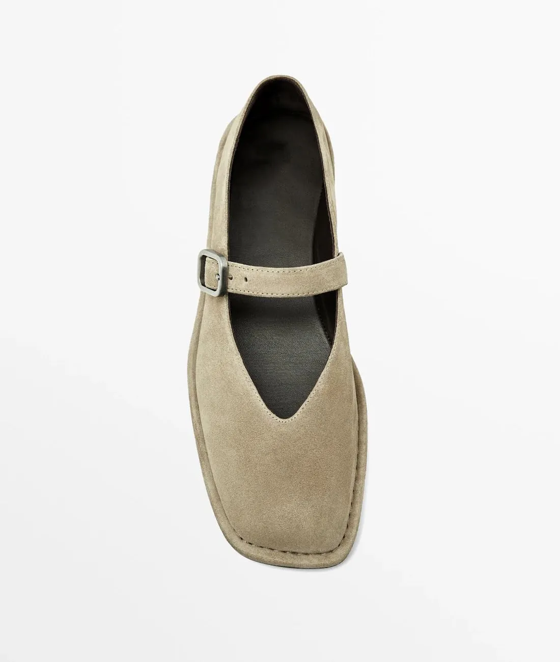 Vertundy Square Toe Ballet Flats Shoes for Women Adjustable Strap Mary Jane Flats