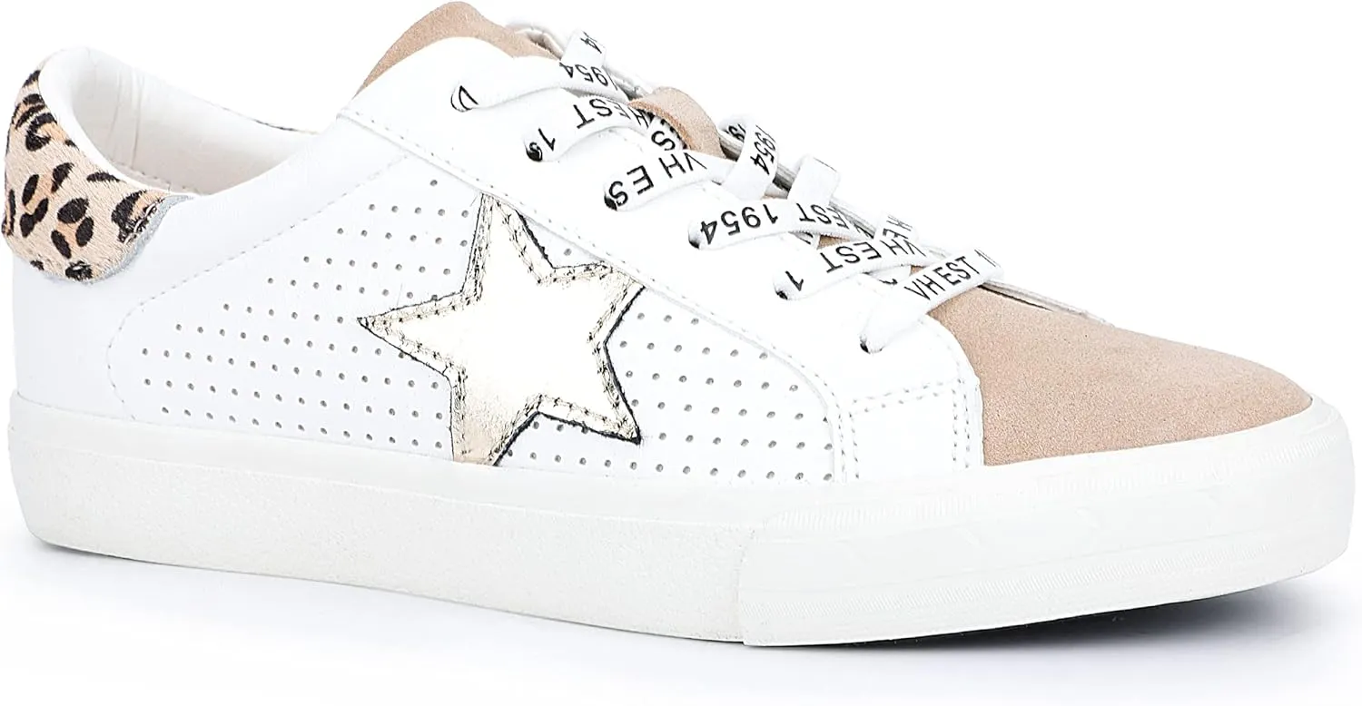 Vintage Havana Grande Women’s Fashion Sneakers | Star Tennis Shoes Womens | Low Top Slip On | Walking Comfortable Casual