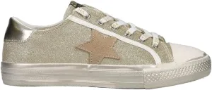 Vintage Havana Womens Alive Metallic Glitter Slip On Sneakers Shoes Casual - Gold - Size 6 B