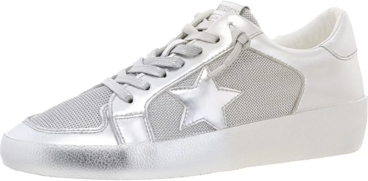 VINTAGE HAVANA Womens Dynamic Casual and Fashion Sneakers Silver