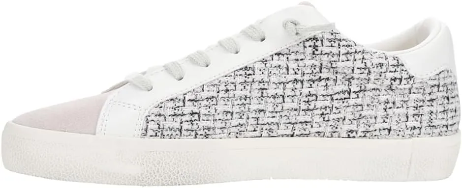 Vintage Havana Womens Faith Metallic Slip On Sneakers Shoes Casual - Silver, White