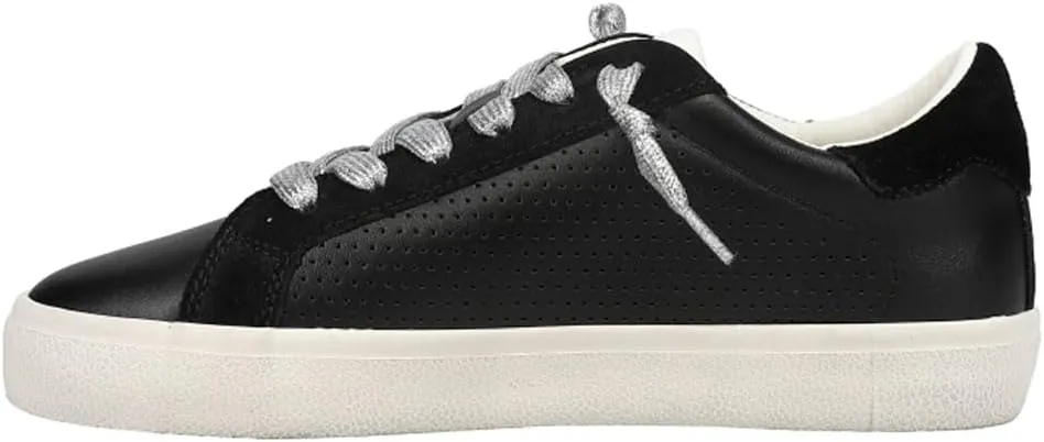 Vintage Havana Womens Gadol Perforated Slip On Sneakers Shoes Casual - Black