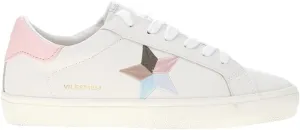 Vintage Havana Womens Nina 3 Embroidered Lace Up Sneakers Shoes Casual - White