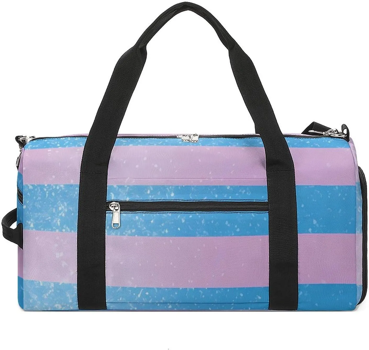 Vintage Transgender Proud Flag Funny Gym Bag Travel Duffel Bags Carry On Weekender Overnight Bag for Women Men