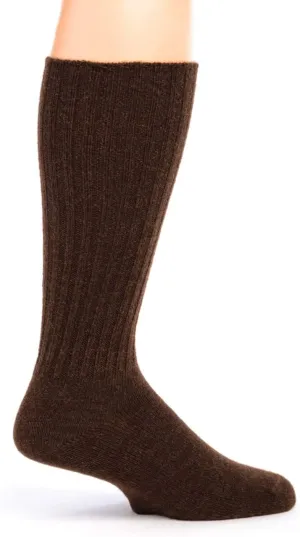 WARRIOR ALPACA SOCKS - Ribbed Casual Everyday Alpaca Wool Crew Socks For Men And Women