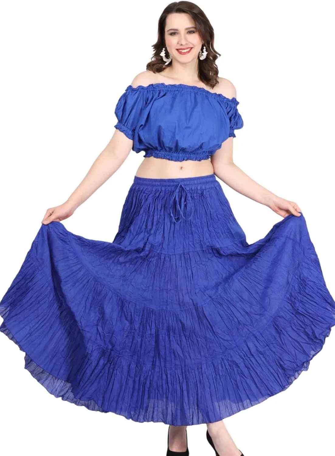 Wevez Tribal Belly Dance Fusion 12 Yard Cotton Skirt