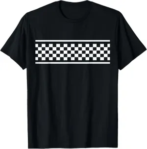 White Checker Pattern Checkerboard Skater Surfer Style Teens T-Shirt