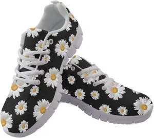 Women Running Shoes Non Slip Comfortable White Sole Lace Up Lightweight Sneaker