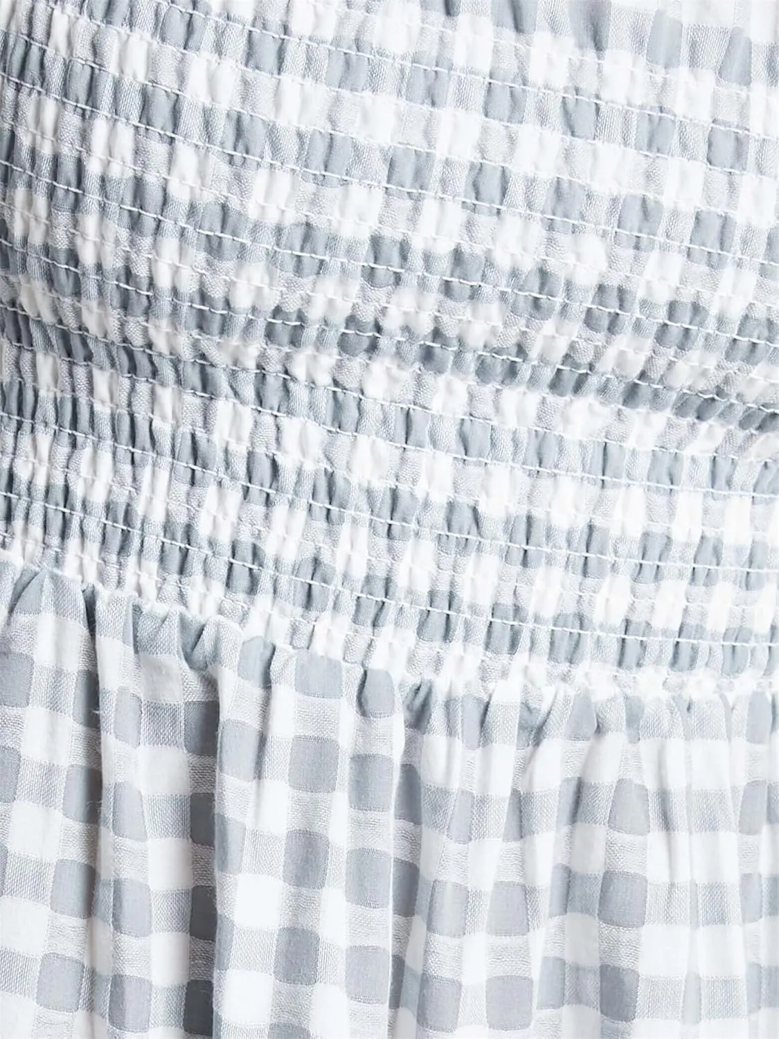 Women Summer Plaid Mini Dress Casual Y2k Gingham Spaghetti Strap Going Out Outfit Cute Flowy Swing Loose Fit Clubwear