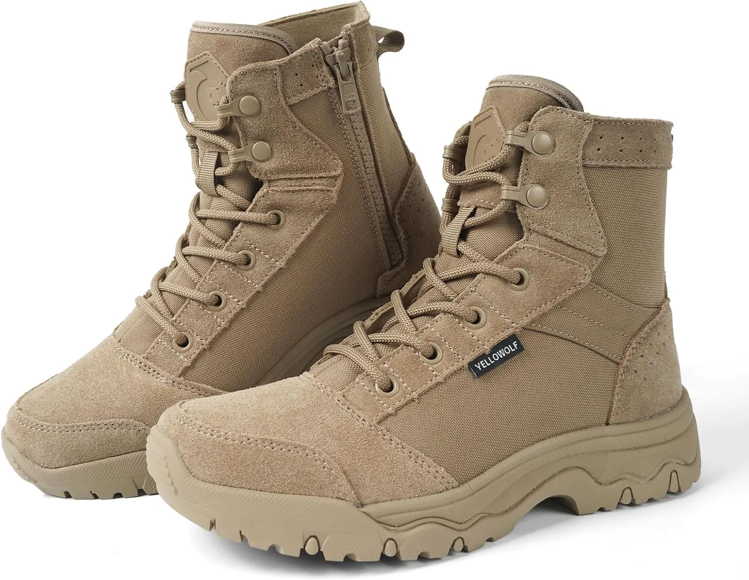 Women's 6 Inch Lightweight Tactical Combat Boots - Army Desert Boots