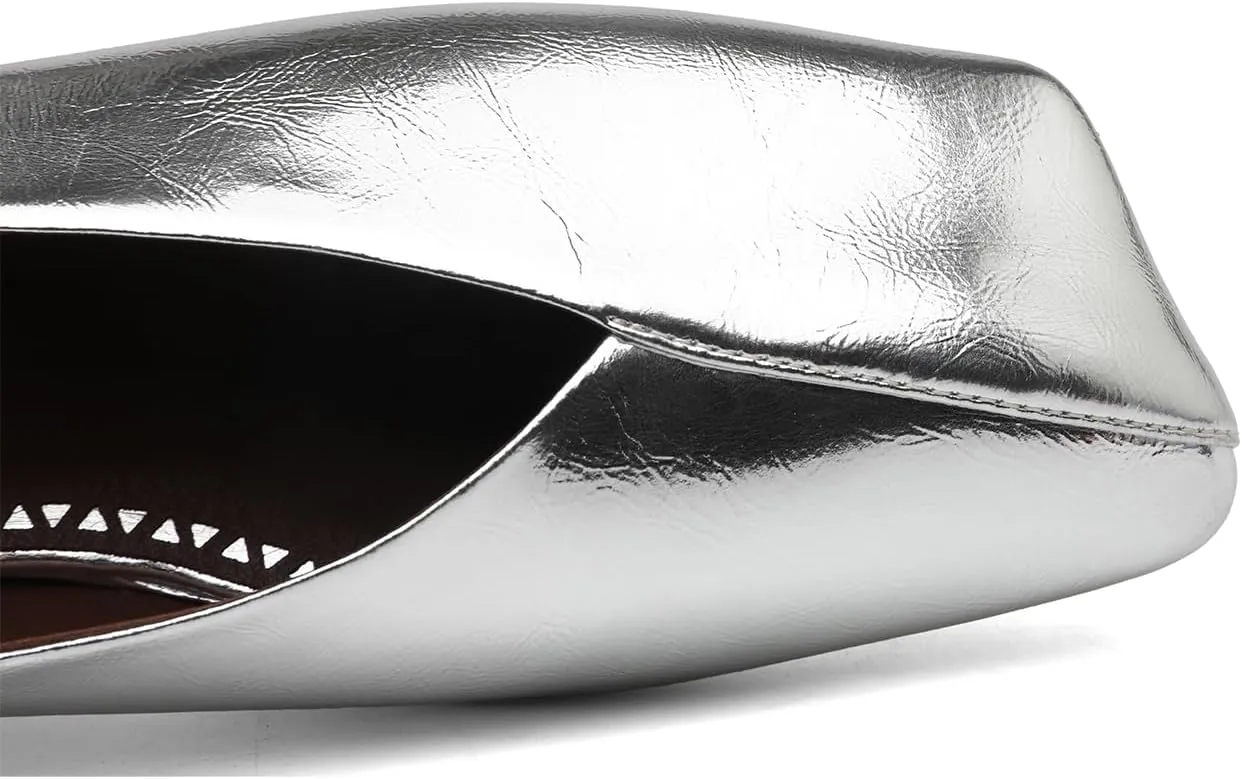 Women's Ballet Flats Closed Square Toe Slip On Flats Comfortable Dressy Casual Work Office Shoes