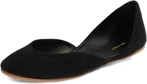Womens Comfortable Closed Round Toe Ballet Flats Chic Slip On D'Orsay Flat Shoes Dancing Ballroom Dress Size 4-16 US