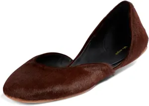 Womens Comfortable Closed Round Toe Ballet Flats Chic Slip On D'Orsay Flat Shoes Dancing Ballroom Dress Size 4-16 US