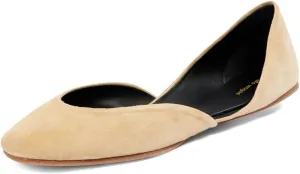 Womens Comfortable Closed Round Toe Ballet Flats Chic Slip On D'Orsay Flat Shoes Dancing Ballroom Dress Size 4-16 US