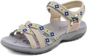 Women's Comfortable Hiking Athletic Sandals Arch Support Sports Walking Casual Summer Outdoor Beach Water Sandal