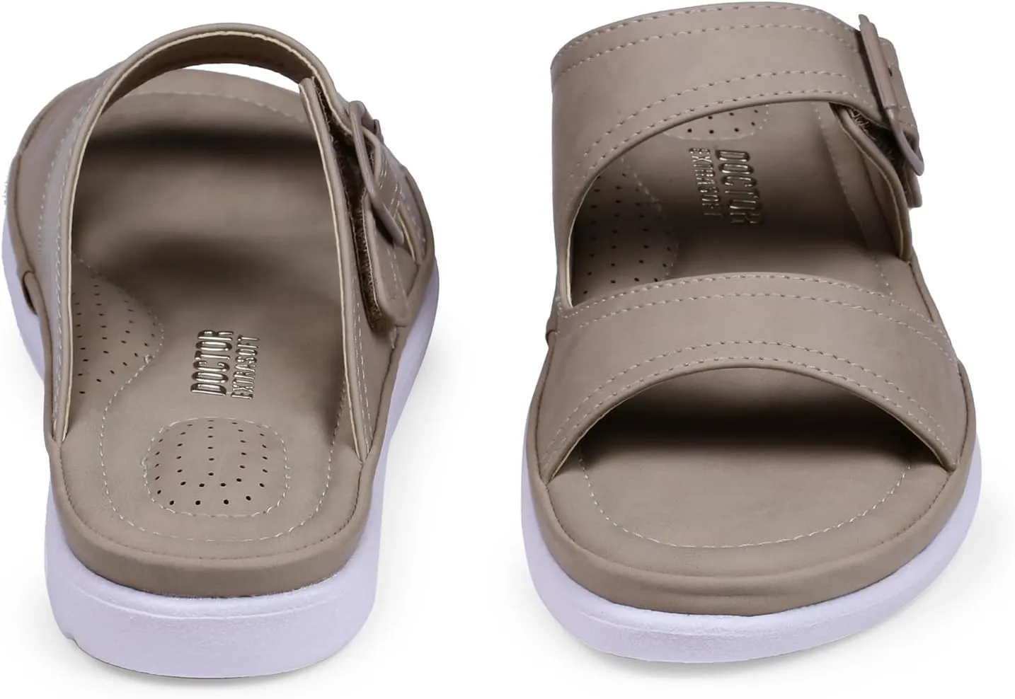 Womens Flat Memory Foam Slippers/Flip-Flops Fashion Stylish Casual Comfortable Diabetic Orthopedic Lightweight Synthetic Slip-on Sandals with Adjustable Buckle for Girls/Ladies D-631