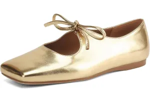 Women's Flats Soft Faux Leather Mary Jane Flats Comfortable Ballet Flats Business Casual Work Square Toe Slip On Dress Mary Jane Shoes