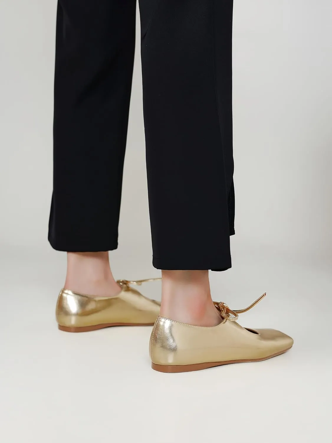 Women's Flats Soft Faux Leather Mary Jane Flats Comfortable Ballet Flats Business Casual Work Square Toe Slip On Dress Mary Jane Shoes