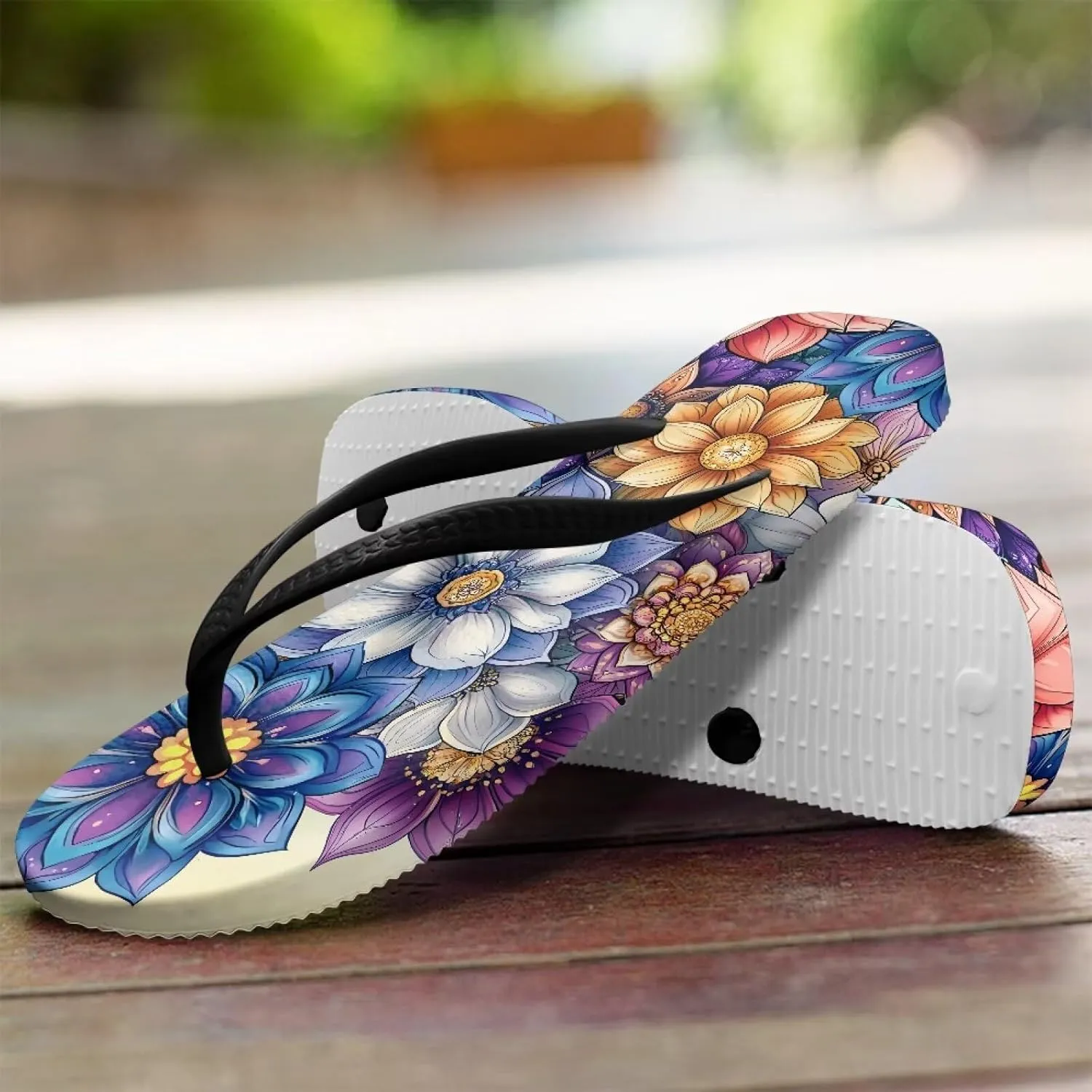 Women's Flip Flops Casual Thong Sandals Slip-On Slides, Shower Shoes with Cushioned Footbed for Walking, Daily Wear
