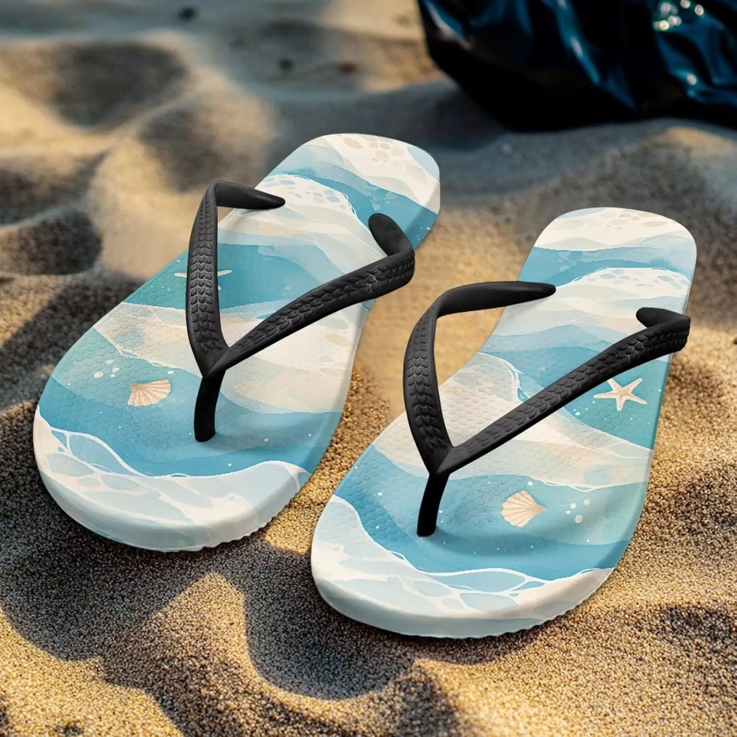 Women's Flip Flops Casual Thong Sandals Slip-On Slides, Shower Shoes with Cushioned Footbed for Walking, Daily Wear