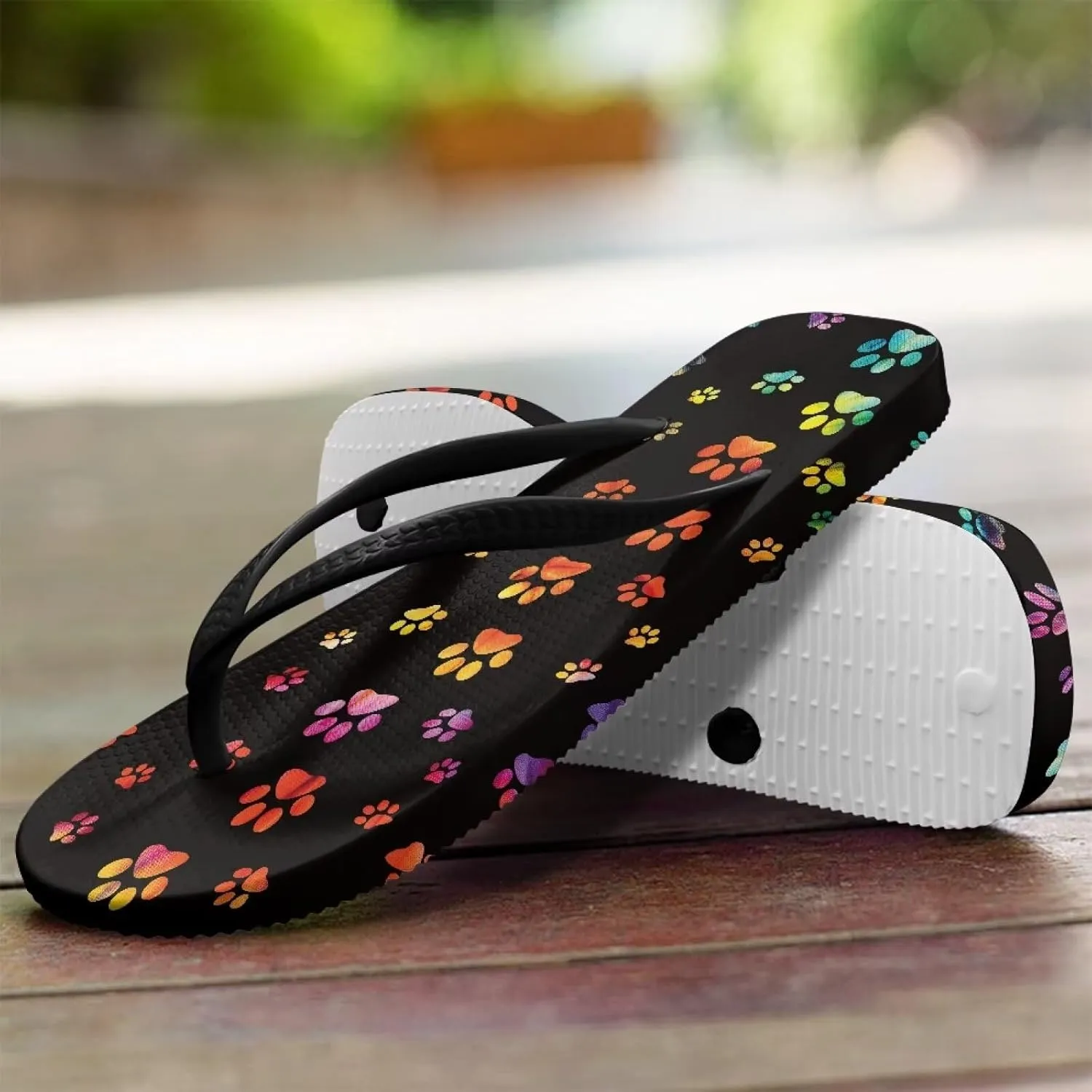 Women's Flip Flops Casual Thong Sandals Slip-On Slides, Shower Shoes with Cushioned Footbed for Walking, Daily Wear