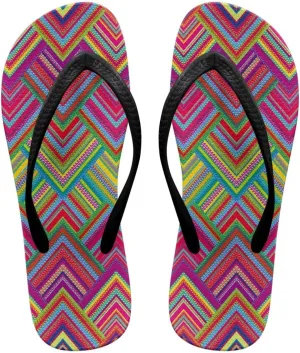 Women's Flip Flops Casual Thong Sandals Slip-On Slides, Shower Shoes with Cushioned Footbed for Walking, Daily Wear