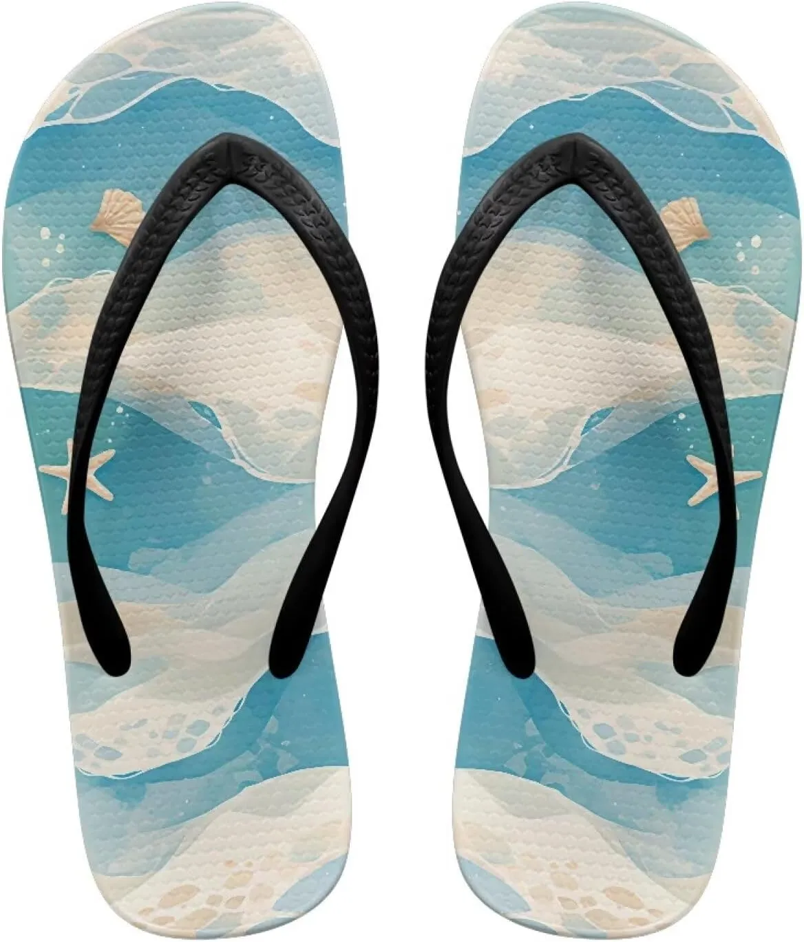 Women's Flip Flops Casual Thong Sandals Slip-On Slides, Shower Shoes with Cushioned Footbed for Walking, Daily Wear