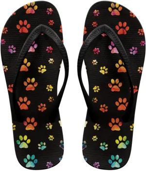 Women's Flip Flops Casual Thong Sandals Slip-On Slides, Shower Shoes with Cushioned Footbed for Walking, Daily Wear