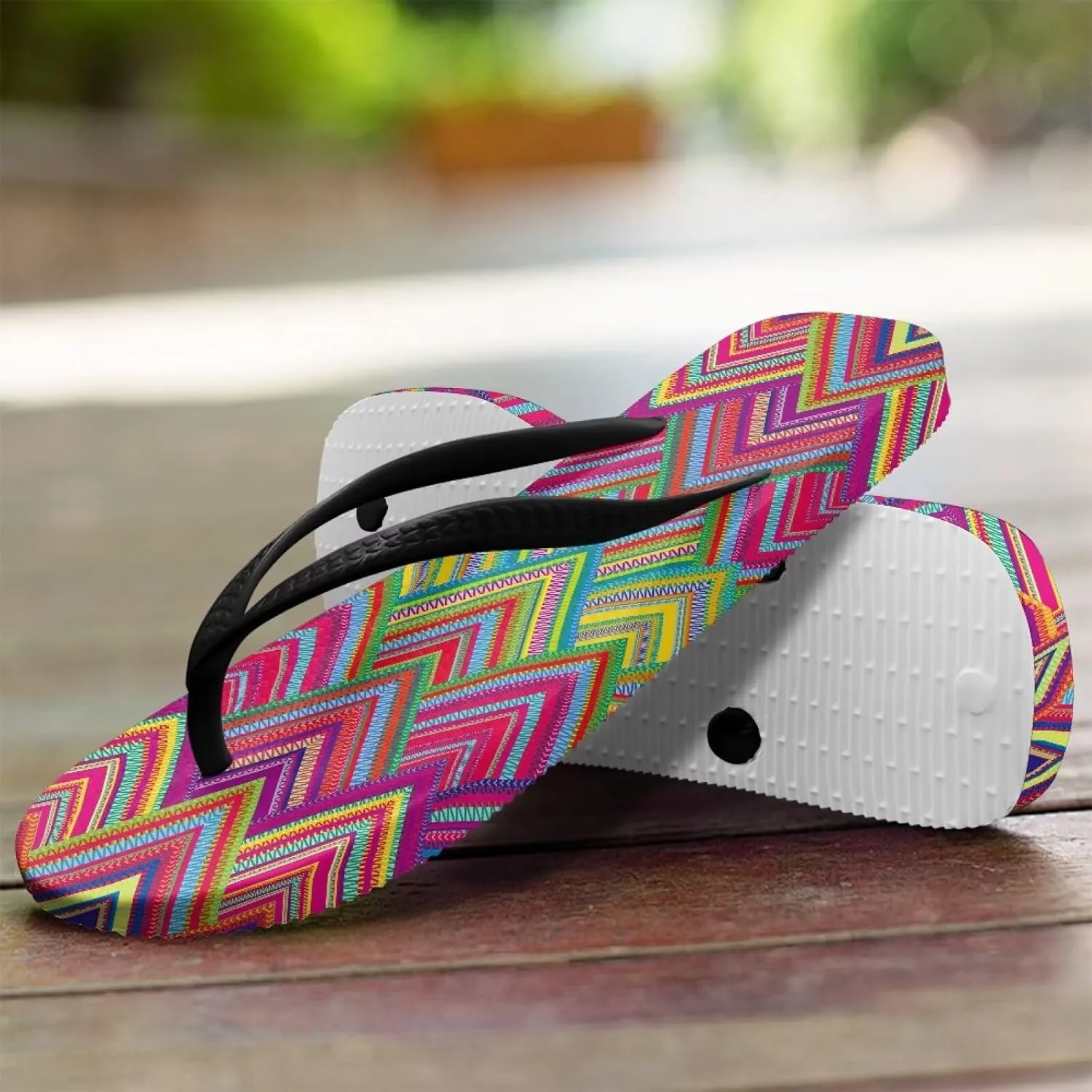 Women's Flip Flops Casual Thong Sandals Slip-On Slides, Shower Shoes with Cushioned Footbed for Walking, Daily Wear