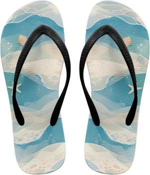 Women's Flip Flops Casual Thong Sandals Slip-On Slides, Shower Shoes with Cushioned Footbed for Walking, Daily Wear