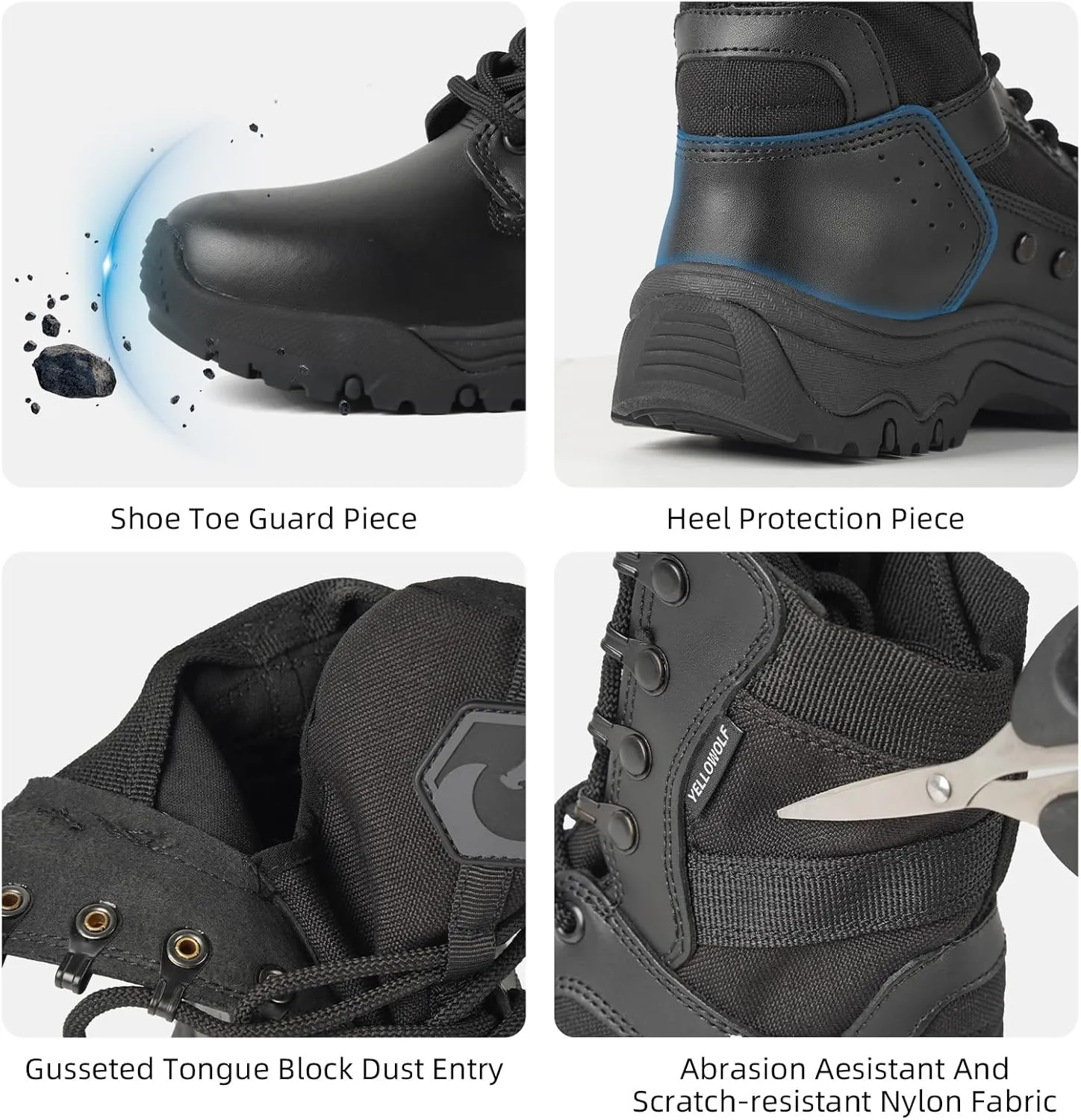 Women's Lightweight Tactical Work Boots Military Combat Motorcycle Boots For Women 8 Inch Army Desert Boots