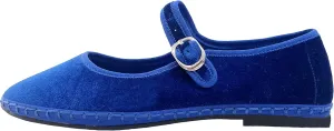 Women's Mary Jane Ballet Flats with Silver Buckle Strap Round Toe Slip-On Shoes Comfortable Casual Ballerina Shoes