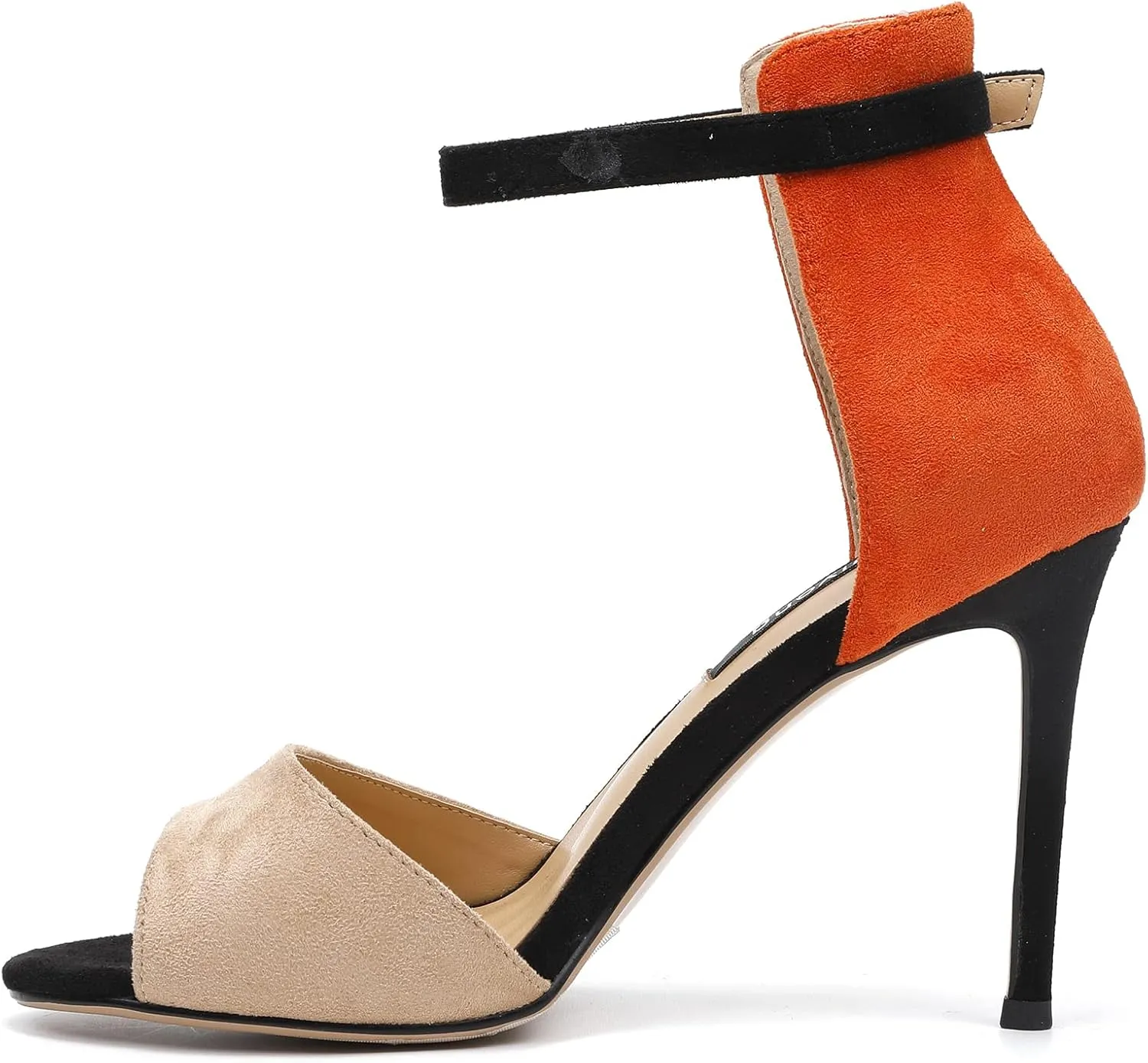 Women's Stiletto High Heel Dress Sandals Party FashionTassel Summer Fine Open Toe Cross Strap Sexy High Heels Sandals Black Apricot