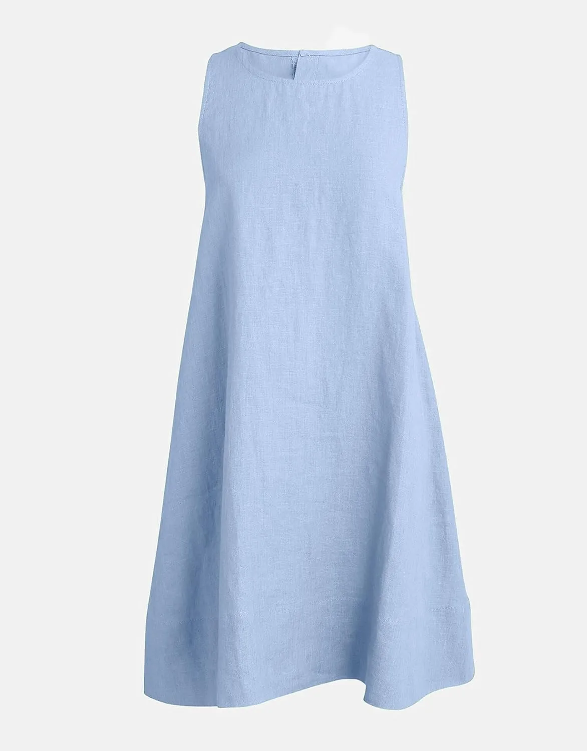 Womens Summer Tank Dress Casual Sleeveless Tunic Shift Linen Dress Smocked Sundresses