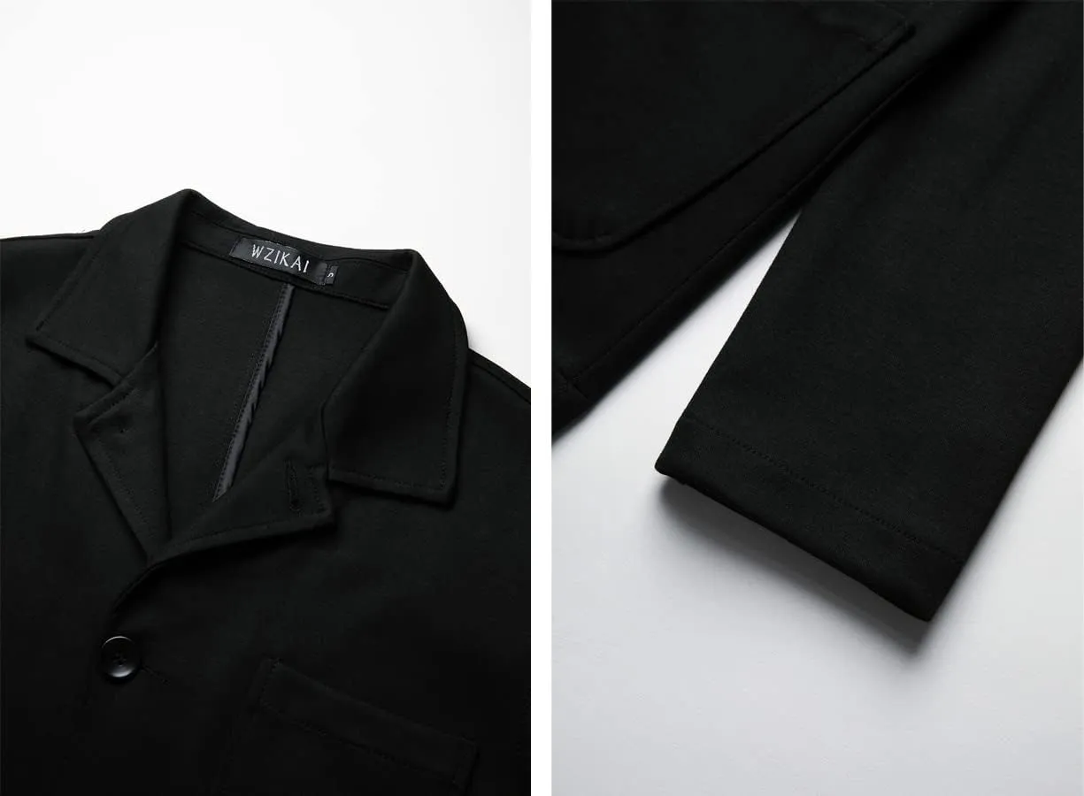WZIKAI Men's Casual Sport Coat Jacket Regular Fit Lightweight Suit Jacket for Men